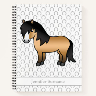 Carnet Poney Shetland Buckskin Dessin Animé de Poney & Te
