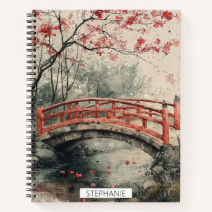 Carnet Pont Cherry Blossom Sumi-E Paysage (2)