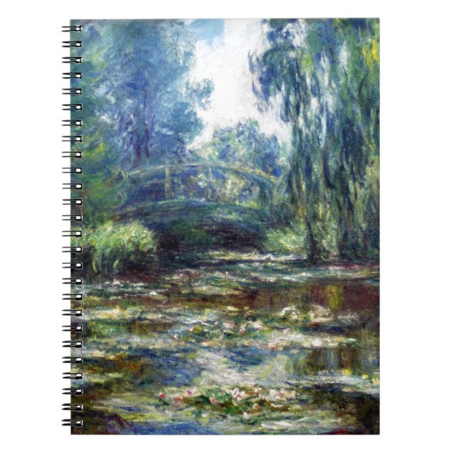 Carnet Pont de Claude Monet au-dessus d'étang de nénuphar (Devant)