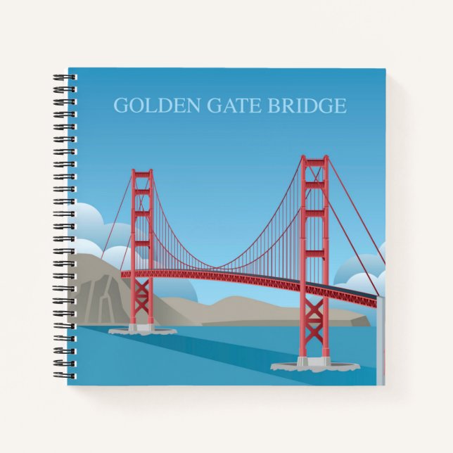 Carnet Pont Golden Gate | San Francisco (Devant)