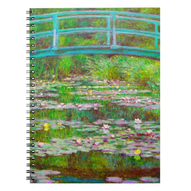 Carnet Pont japonais Monet et nappes d'eau (Devant)
