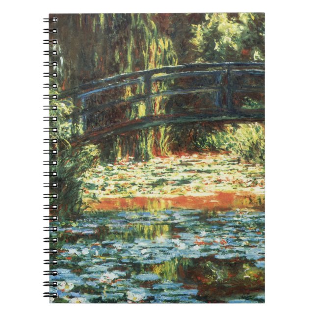Carnet Pont sur l'étang Nénuphar par Claude Monet (Devant)