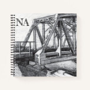 Carnet Pont vieux pencilart Monochrome