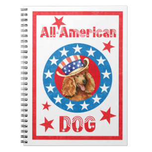 Carnet Poodle patriotique