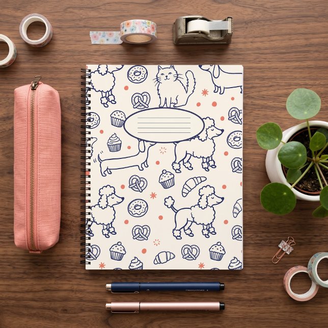 Carnet Poodles Dachshunds & Donuts (Créateur téléchargé)