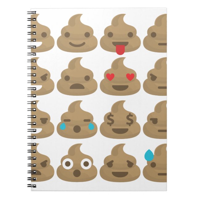Carnet poop emojis (Devant)