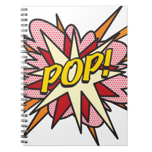 Carnet POP Amusant Bande Dessinée Rétro Pop Art