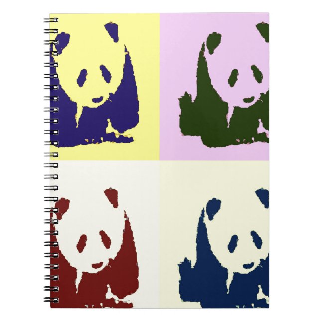 Carnet Pop Art Baby Pandas (Devant)