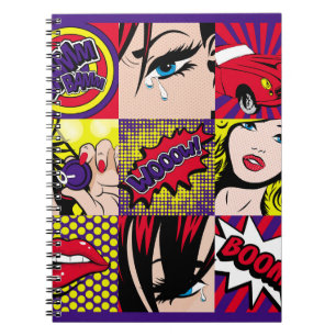 Carnet Pop art Card Illustration art, pop, beau, comique,