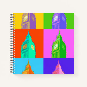 Carnet Pop Art Neon Big Ben