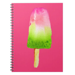 Carnet pop art pâsicle de framboise été
