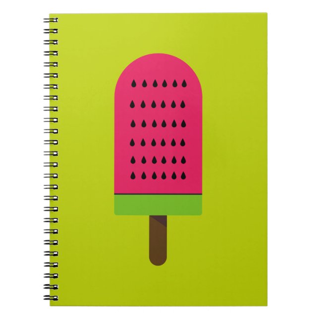 Carnet Pop Art posicle watermelon fruit art (Devant)