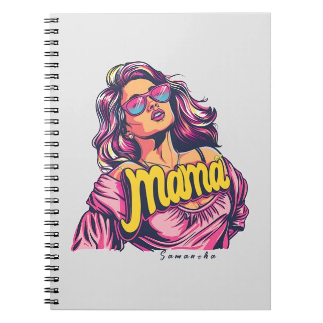Carnet Pop Art Retro Personnalisé (6) (Devant)