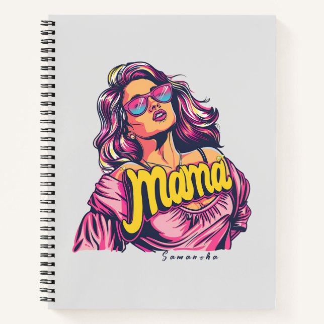 Carnet Pop Art Retro Personnalisé (6) (Devant)