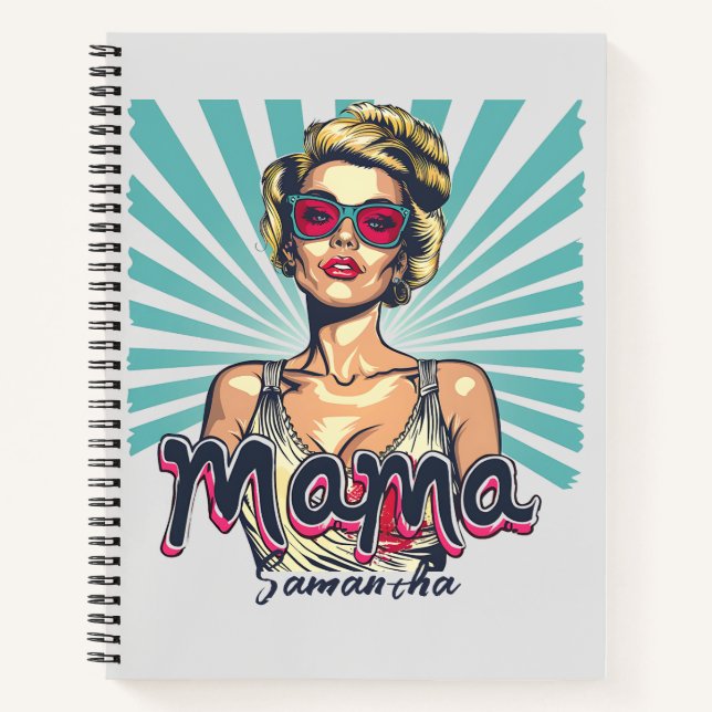 Carnet Pop Art Retro Personnalisé (7) (Devant)