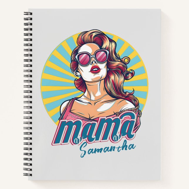Carnet Pop Art Retro Personnalisé (9) (Devant)