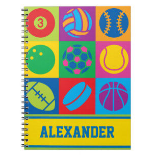 Carnet Pop Art Sports Balls