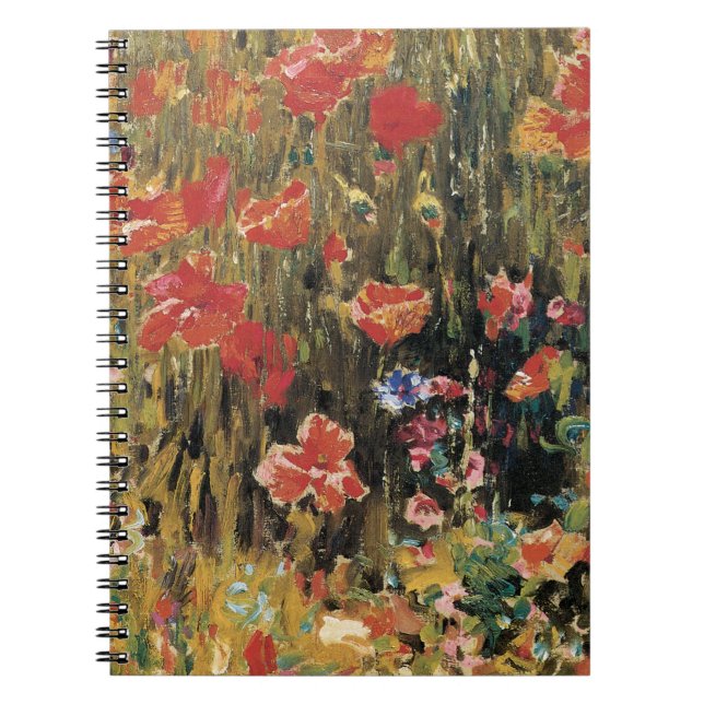 Carnet Poppies de Robert Vonnoh, Impressionnisme Vintage (Devant)