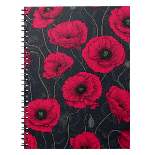 Carnet Poppies rouges (Devant)