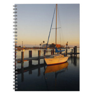 Carnet Port de Rockport, Texas au coucher du soleil