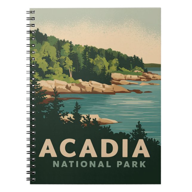 Carnet Port du bar du parc national Retro Acadia (Devant)