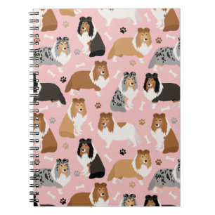 Carnet Portable des os et des pattes de chien