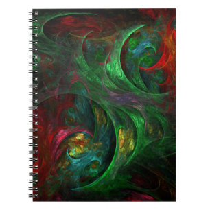 Carnet Portable Genesis Green Art Abstrait
