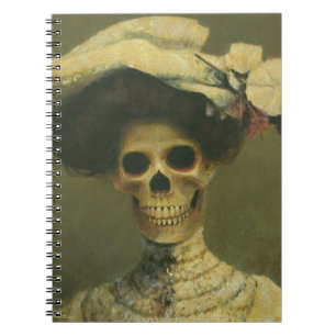 Carnet Portable Gothique Lady Skeleton