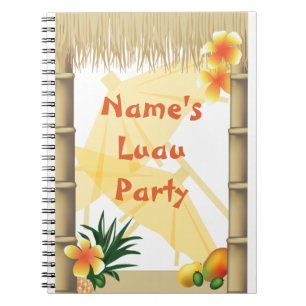 Carnet Portable Hawaiian Tropical Luau Party Keepsaké