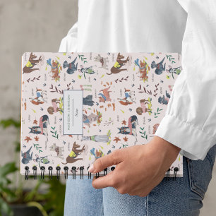 Carnet Portable monogramme motif pour chiens roses