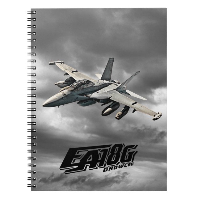 Carnet Portable photo spirale EA-18G Growler (Devant)