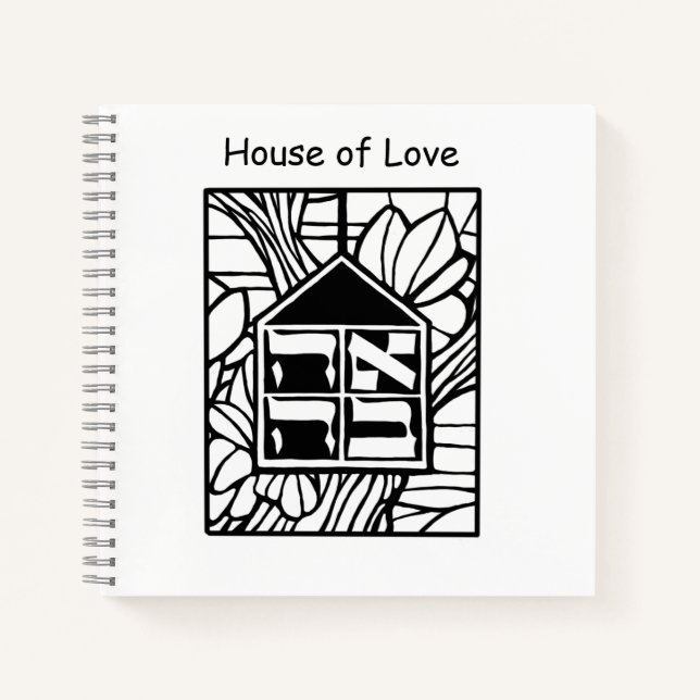 Carnet Portable Spiral House of Love (Devant)