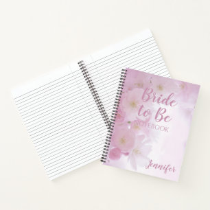 Carnet Portable Spiral Personnalisé Mariée Mariage
