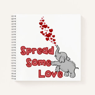 Carnet Portable Spiral - Répandre Un Peu D'Amour