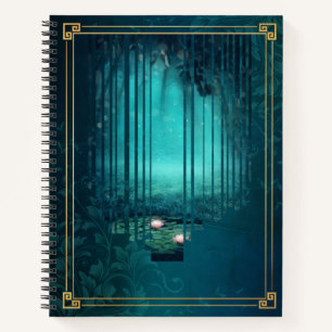 Carnet Portail Jardin de minuit - Art de rêve forestier l