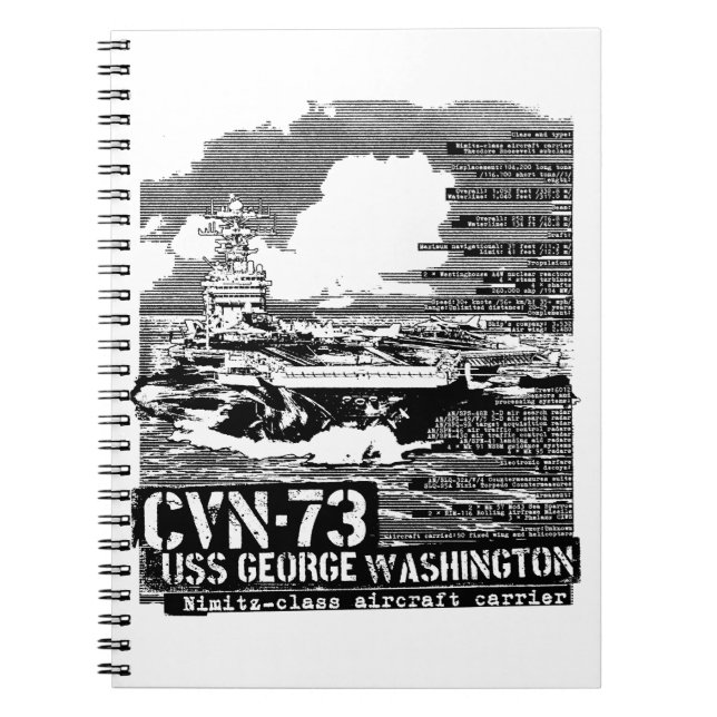 Carnet Porte-avions George Washington (Devant)