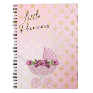 Carnet Porte bébé Little Princess Pink & Gold Crown