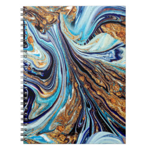 Carnet Porte bleu persan : Texture orientale luxueuse
