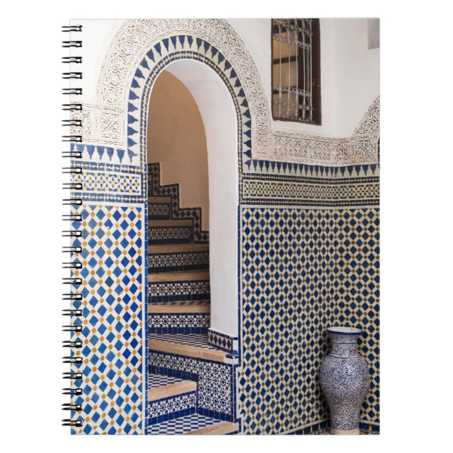 Carnet Porte carrelée marocaine (Devant)
