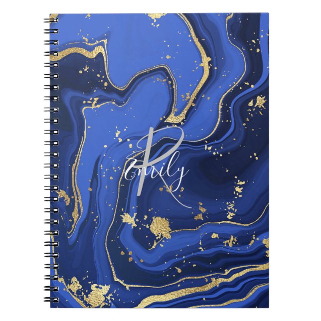 Carnet Porte de Parties scintillant de Midnight Blue et S (Devant)