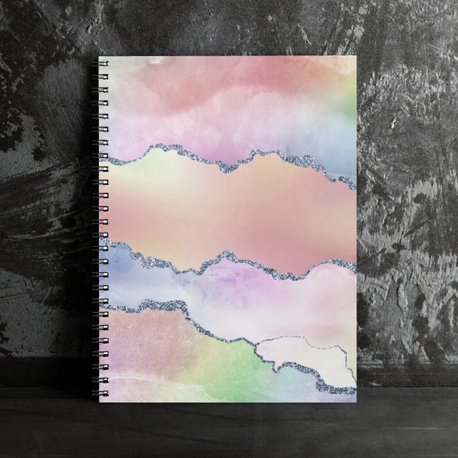 Carnet Porte de pêche | Jolie aquarelle holographique Omb (Créateur téléchargé)