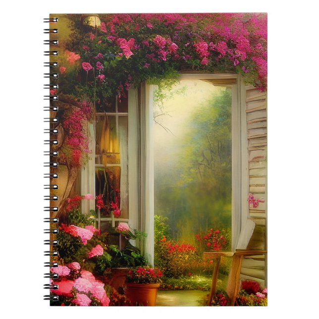 Carnet Porte du jardin de roses  (Devant)