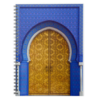 Carnet Porte en carrelage bleu marocain - Ordinateur port