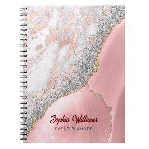 Carnet Porte en marbre rose