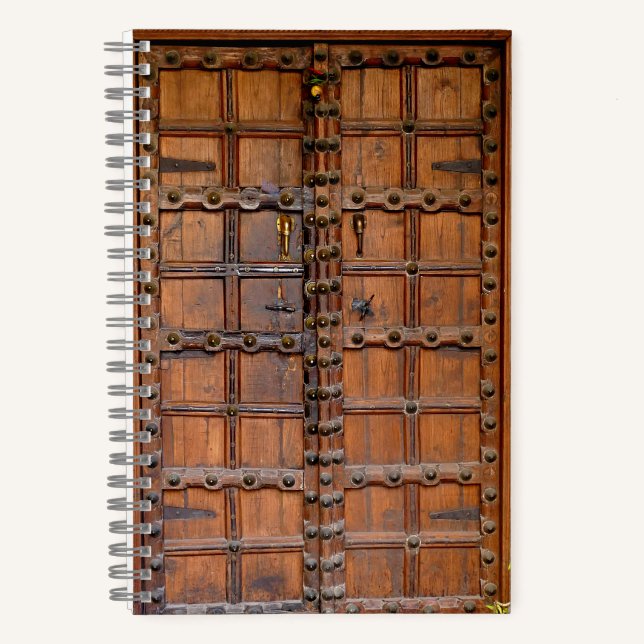 Carnet Porte indienne en bois (Recto)