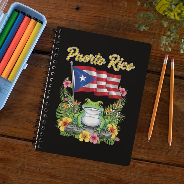 Carnet Porto Rico Coquí Frog Boricua Pride (Puerto Rico Coquí Frog Boricua Pride Notebook)
