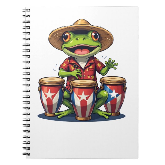 Carnet Porto Rico Culture Frog (Devant)