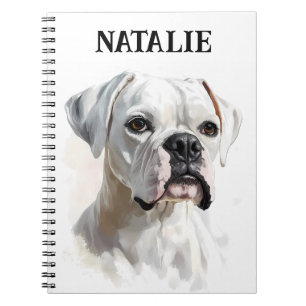 Carnet Portrait Boxer personnalisé