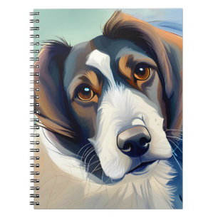 Carnet Portrait Croquis de chien mignon