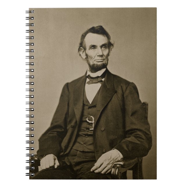 Carnet Portrait d'Abraham Lincoln (1809-65) (photo de (Devant)